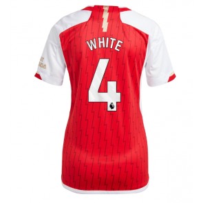 Arsenal Benjamin White #4 Dámské Domácí Dres 2023-24 Krátký Rukáv